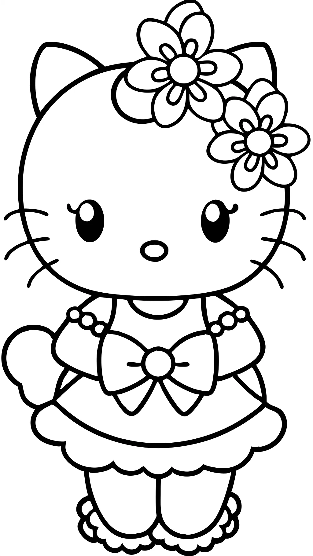 Páginas para colorear gratis de Hello Kitty